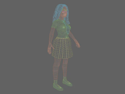 Cool Basic Woman V32357 3D Model