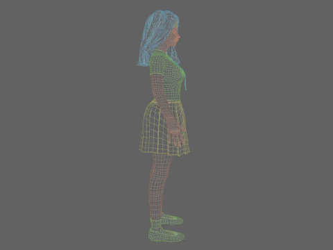 Cool Basic Woman V32357 3D Model