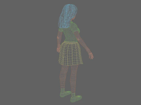 Cool Basic Woman V32357 3D Model