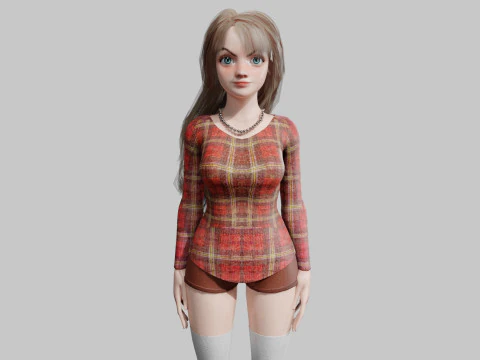 멋진 예쁜여자 V42009 3D 모델