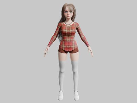 Cool Pretty Woman V42009 Model 3D