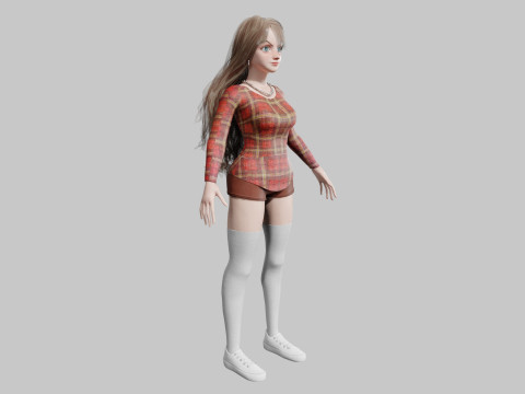 Cool Pretty Woman V42009 Model 3D