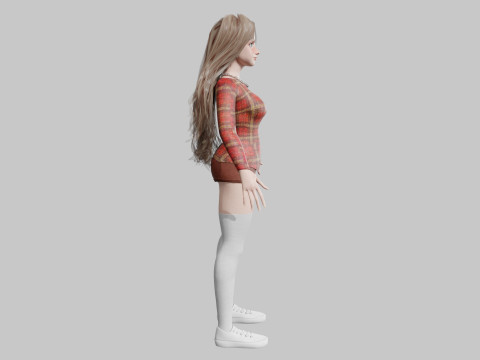 Cool Pretty Woman V42009 Model 3D