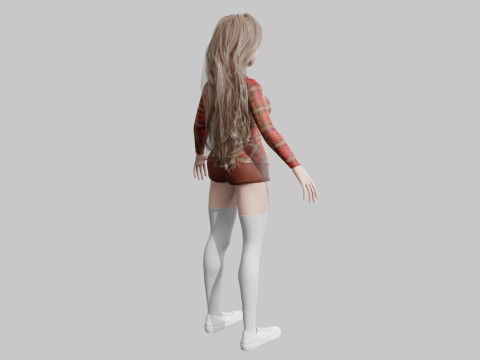 Cool Pretty Woman V42009 Model 3D