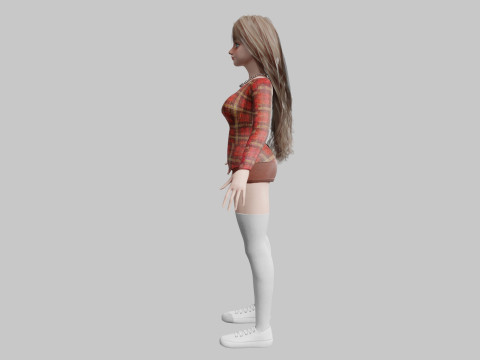 Cool Pretty Woman V42009 Model 3D