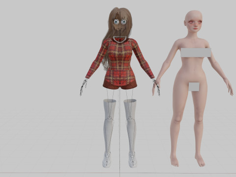 Cool Pretty Woman V42009 Model 3D