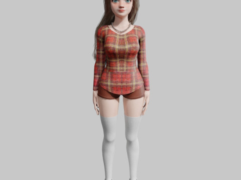 Cool Pretty Woman V42009 Model 3D