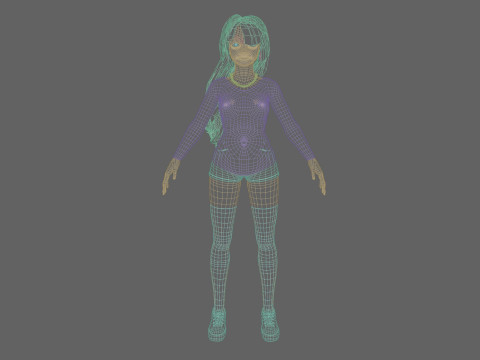 Cool Pretty Woman V42009 Model 3D