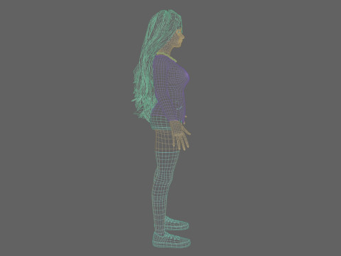 Cool Pretty Woman V42009 Model 3D