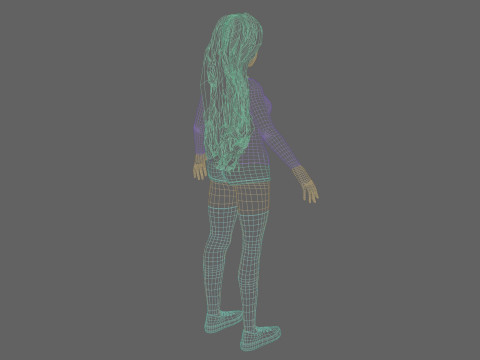 Cool Pretty Woman V42009 Model 3D