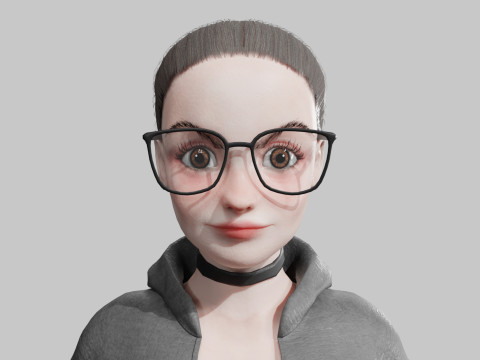 Cute Basic Woman V25360 3D Model