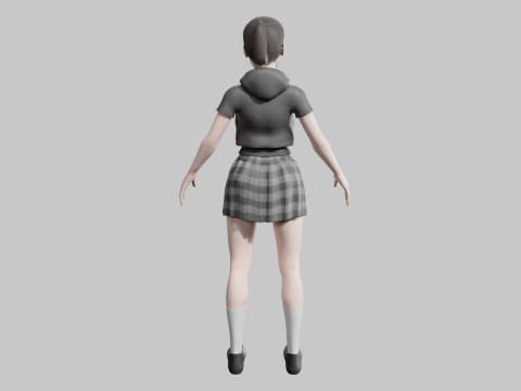 Cute Basic Woman V25360 3D Model