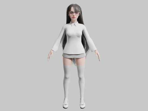 Carina Bella donna V34645 Modello 3D