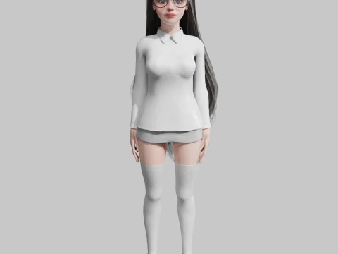 Carina Bella donna V34645 Modello 3D