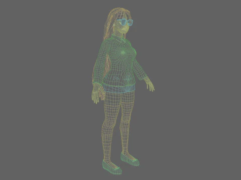 Carina Bella donna V34645 Modello 3D