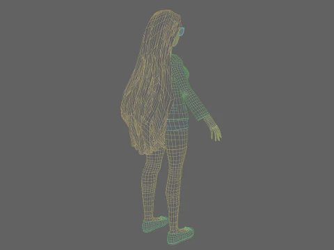 Carina Bella donna V34645 Modello 3D