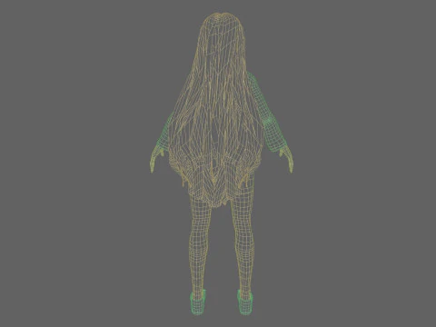 Carina Bella donna V34645 Modello 3D