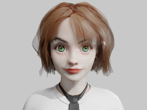 Cute business Woman V38339 3D 모델