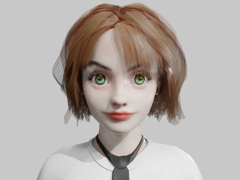 Cute business Woman V38339 3D Model