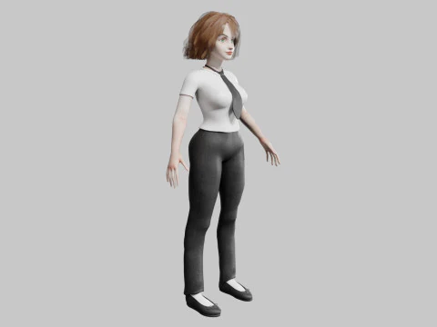 Cute business Woman V38339 3D Model