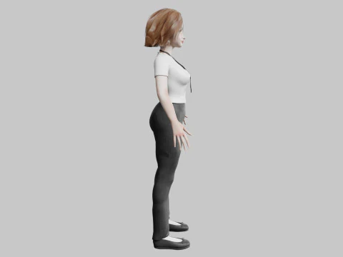 Cute business Woman V38339 3D Model