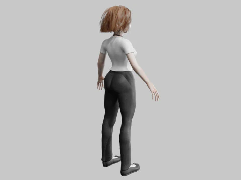 Cute business Woman V38339 3D Model