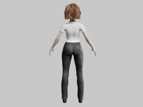 Cute business Woman V38339 3D Model