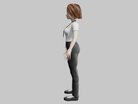 Cute business Woman V38339 3D 모델