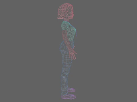 Cute business Woman V38339 3D Model
