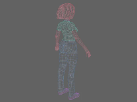 Cute business Woman V38339 3D Model