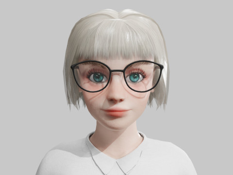 Cute classic Woman V34251 3Dモデル