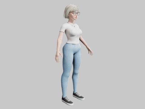 Cute classic Woman V34251 3Dモデル