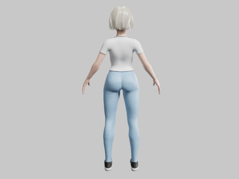 Cute classic Woman V34251 3Dモデル