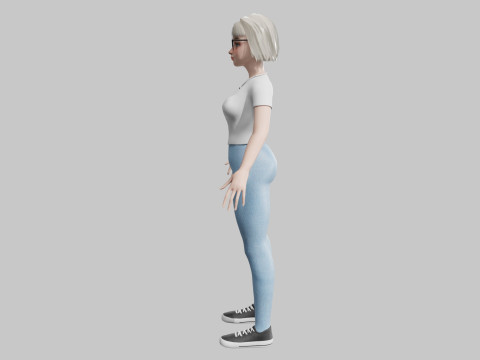 Cute classic Woman V34251 3Dモデル