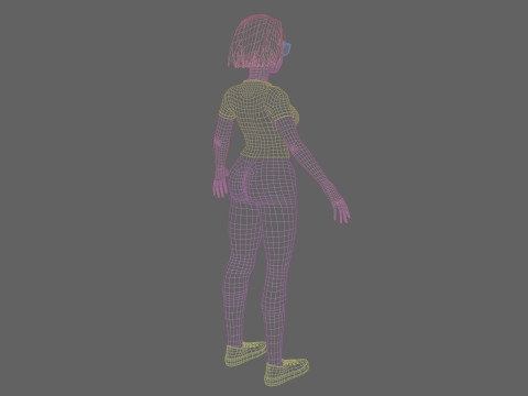 Cute classic Woman V34251 3Dモデル