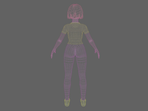 Cute classic Woman V34251 3Dモデル