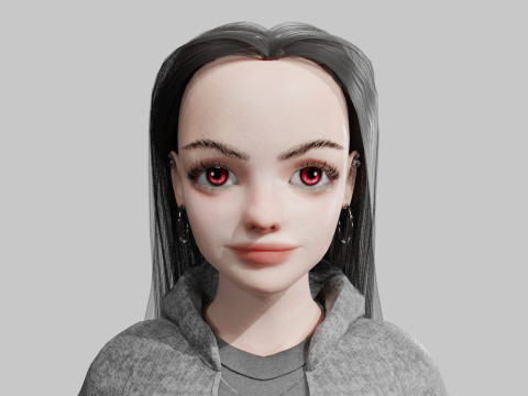 Pretty Basic Woman V36034 3D Model