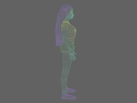 Pretty Basic Woman V36034 3D Model