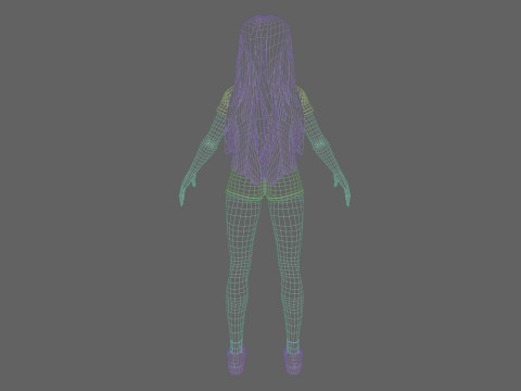 Pretty Basic Woman V36034 3D Model