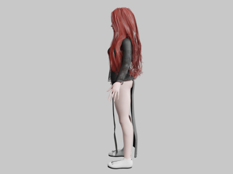 Pretty Beautiful woman V41950 3D Model