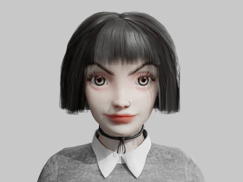 Pretty classic woman V34044 3D Model