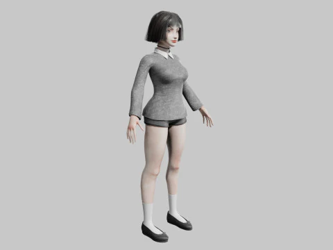 Pretty classic woman V34044 3D Model