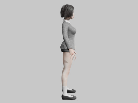 Pretty classic woman V34044 Model 3D