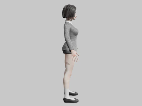 Pretty classic woman V34044 3D Model