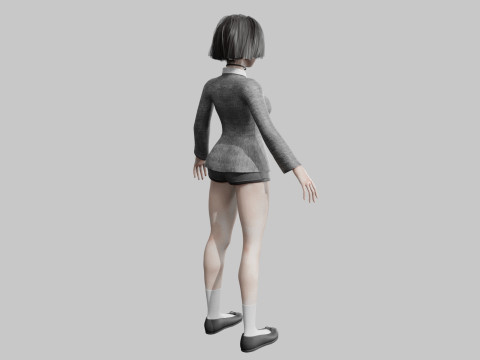 Pretty classic woman V34044 Model 3D