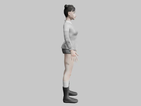 Pretty cool woman V30183 3D Model