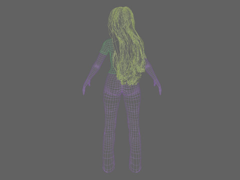 Pretty cute Woman V42151 3Dモデル