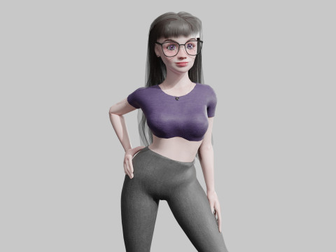 Pretty Standard Woman V34229 3D Model