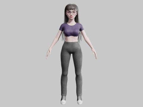 Pretty Standard Woman V34229 3D Model