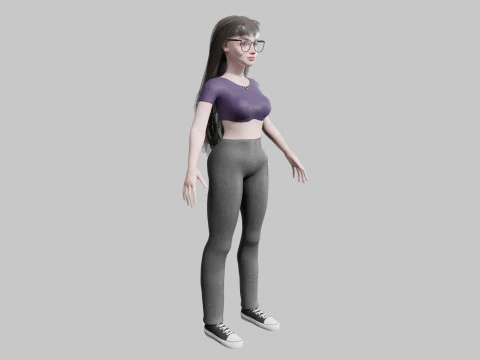 Pretty Standard Woman V34229 3D Model
